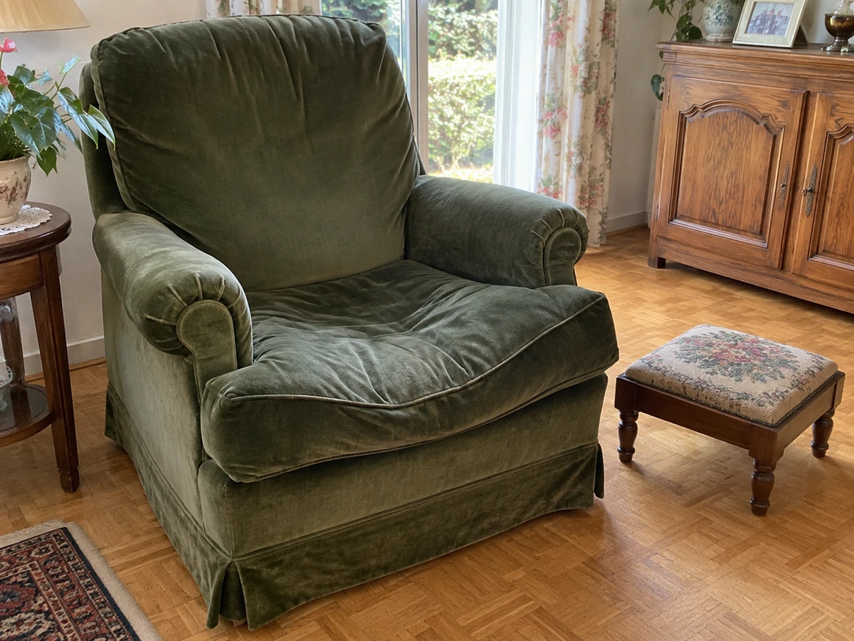 Le fauteuil habituel s'est affaissé : photo