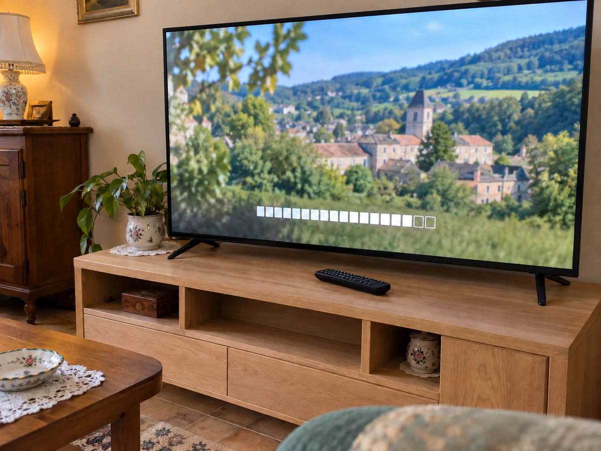 La télévision réglée de plus en plus fort : photo